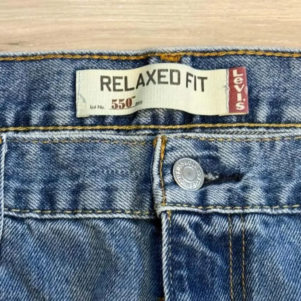 Levi's 550 Relaxed Fit Jeans Men's 36x30 Medium Wash Denim